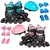 Patins Roller Infantil Ajustável Com Kit Proteção Completo 29-32 33-36 37-40 - comprar online