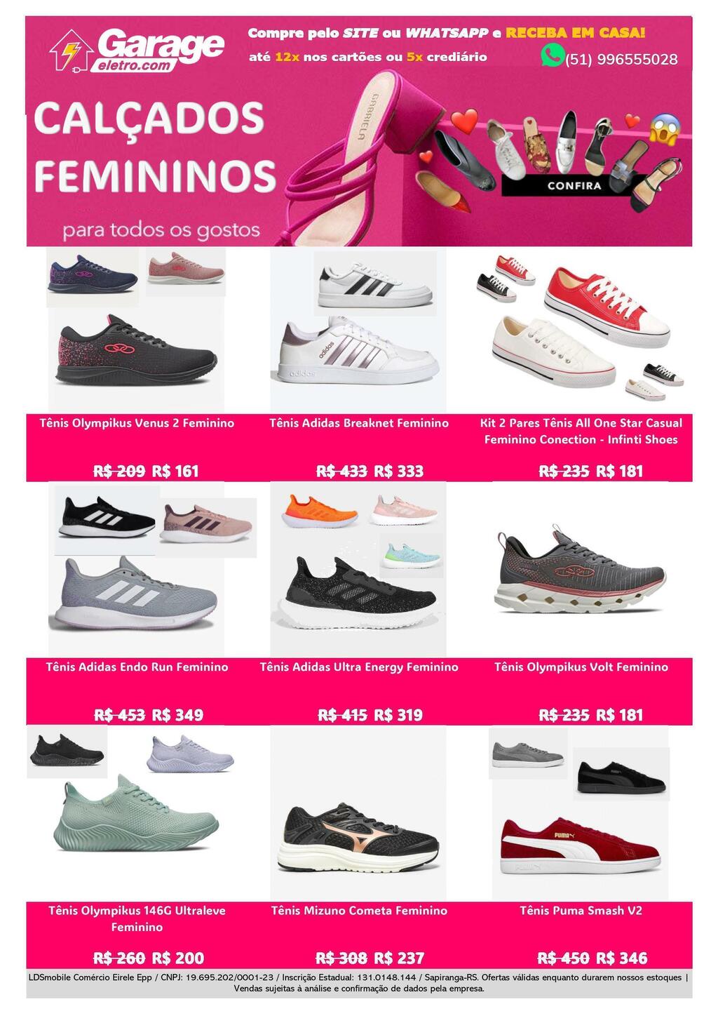 Site store calçados femininos