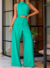 Conjunto Divina Gata Cropped e Calça - Verde