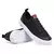 Tenis Sapatenis Cano Baixo Casual Calce Facil Cadarço Elástico Preto Confortável Leve + Relógio - Preto+Branco - 34 ao 44 - comprar online