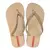 Chinelo Infantil Grendene Maxi Glow Feminino - Bege+Dourado - 23 ao 34