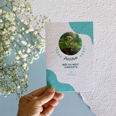 Cartão Mês do Meio Ambiente - 20x15 cm corte especial - Personalizado - MIMUS | Design ecológico 