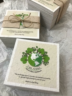 Cartão Plantável - Papel Semente 10x10cm - Personalizado (cópia) - comprar online