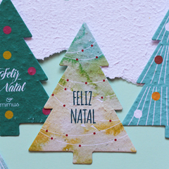Cartão Plantável - Árvore de Natal 9x9cm - Personalizado - MIMUS | Design ecológico 