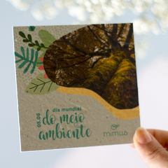 Cartão Mês do Meio Ambiente - 10x10cm - Personalizado