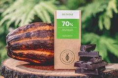 Chocolate al 70% con azúcar orgánica, Dr Cacao