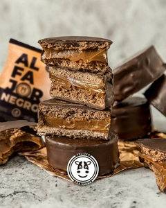 Alfajor de chocolate, felices las vacas