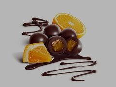 Naranjas con chocolate 100 grs