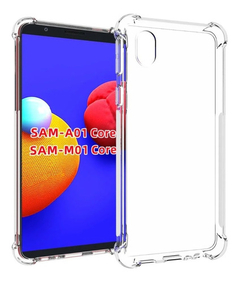 FUNDA SAMSUNG A01 CORE ANTISHOCK TRANSPARENTE