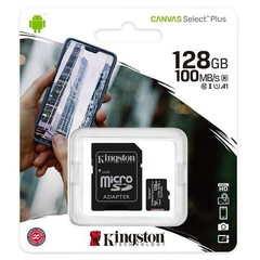 MEMORIA MICRO SD 128 GB KINGSTON (C10) CANVAS SELECT PLUS 100 MB/S