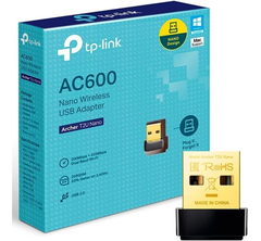 RECEPTOR WIFI USB TP-LINK AC600 T2U NANO