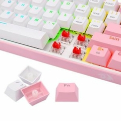 TECLADO GAMER REDRAGON FIZZ PRO RGB CHROMA RED SWITCH BLANCO - ROSA - comprar online