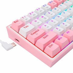 TECLADO GAMER REDRAGON FIZZ PRO RGB CHROMA RED SWITCH BLANCO - ROSA en internet