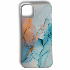 FUNDA IPHONE 12 - 12 PRO MARMOL CELESTE