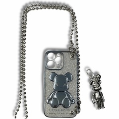 FUNDA IPHONE 12 PRO SHINY BEAR COLGANTE