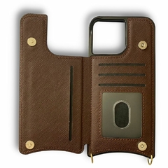 FUNDA IPHONE 14 PRO MAX ANTISHOCK LV FLIP WALLET - comprar online