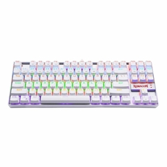 TECLADO GAMER REDRAGON KUMARA RAINBOW BLANCO RED SWITCH