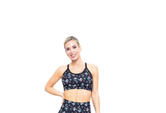 TOP DEPORTIVO DE LYCRA LIBERTY ESTAMPADO FLORES (CS10107)