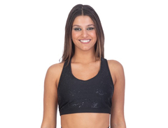 TOP DEPORTIVO AFRODITA SHINE BLACK CON ESTAMPA ESPALDA DESCUBIERTA (TO03844)