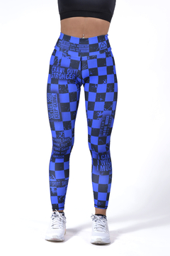 CALZA SEGOVIA DE LYCRA ESTAMPADA AZUL (SHCASEG)