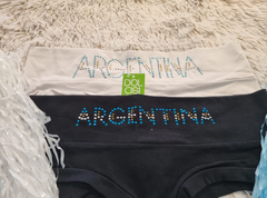 CULOTTE DE ALGODON Y LYCRA ARGENTICA C/CINTUR (DO02183) - comprar online