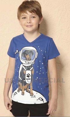 PIJAMA CORTO NENE ESTAMPA PERRO ASTRONAUTA (DO0938L)