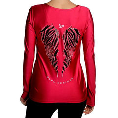 REMERA ARANDANO CON TIRAS LYCRA (BSREARA) - comprar online