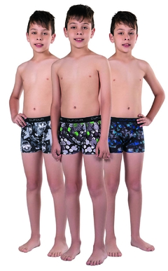 BOXER KIDS DE ALGODON Y LYCRA ESTAMPADOS (DU11976)