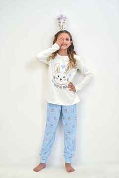 PIJAMA LARGO NENA EST. CONEJITO (LE24901) - comprar online