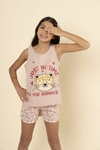 PIJAMA NIÑA DE JERSEY CON SHORT SUBLIMADO (LE25922)