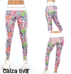 CALZA TIVA CHUPIN DE LYCRA ESTAMPADA MULTICOL (BSCATIV)