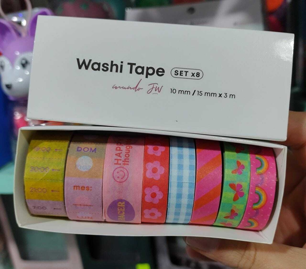 Washi tapes FW x5 cuadros - FW