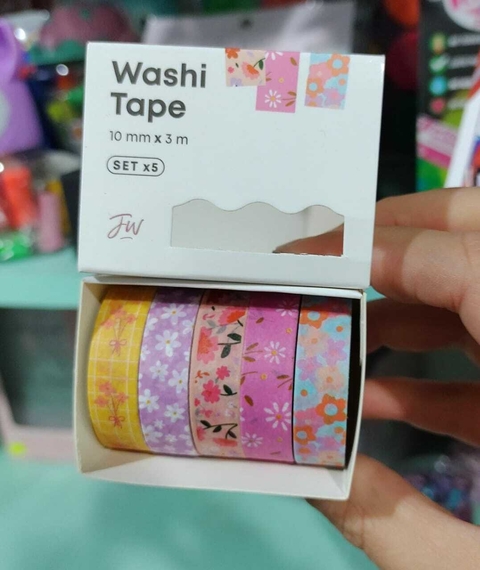 Cintas washi tape Fw cute x 5 unidades - OFI ISIDORO