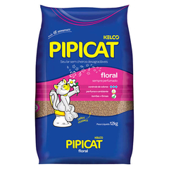 AREIA SANITÁRIA PIPICAT FLORAL 12 KG