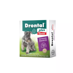 DRONTAL PLUS SABOR CARNE (2 COMPRIMIDOS) PARA CÃES DE 10 KG