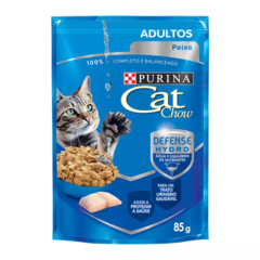 RAÇÃO NESTLÉ PURINA CAT CHOW PARA GATOS ADULTOS SABOR PEIXE 85G