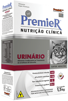 RAÇÃO PREMIER NUTRIÇÃO CLINICA URINÁRIO GATOS ADULTOS 1.5 KG