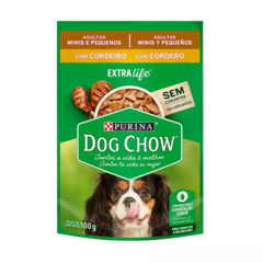 RAÇÃO ÚMIDA DOG CHOW SACHÊ PARA CÃES ADULTOS DE RAÇAS PEQUENAS SABOR CORDEIRO 100G