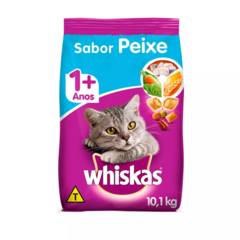 RAÇÃO WHISKAS PARA GATOS ADULTOS SABOR PEIXE 10,1 KG