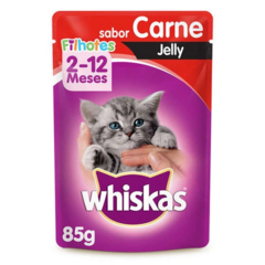 WHISKAS SACHE FILH CARNE 85G