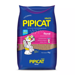 AREIA SANITÁRIA PIPICAT FLORAL 4 KG