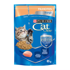 RAÇÃO ÚMIDA NESTLÉ PURINA CAT CHOW PARA GATOS FILHOTES SABOR FRANGO 85G