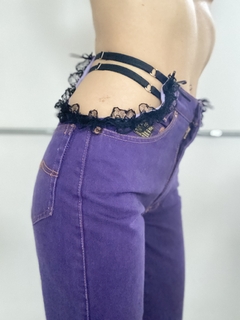 JEAN CROP VIOLETA - tienda online