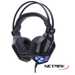 Auricular Gamer Con Microfono Retroiluminado PS4/PC Netmak Spider