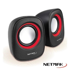 PARLANTE NETMAK NM-9025 ROJO USB 2.0 6W2103