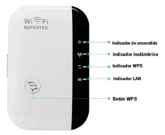 Repetidor/ extensor Amplificador Inalambrico Wifi Extensor De Internet - comprar online
