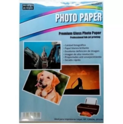 Papel Glossy Fotográfico 180 /150 GR PACK X 20UNID