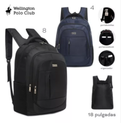 Mochila Porta Notebook Wellington Polo Club Urbana Reforzada