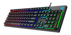 Teclado Gamer Hp K500f Retroiluminado Anti-golpe Rgb Gris