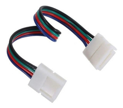 Conector Doble Para Tira Led A Presion Con Cable 5050 Rgb - comprar online